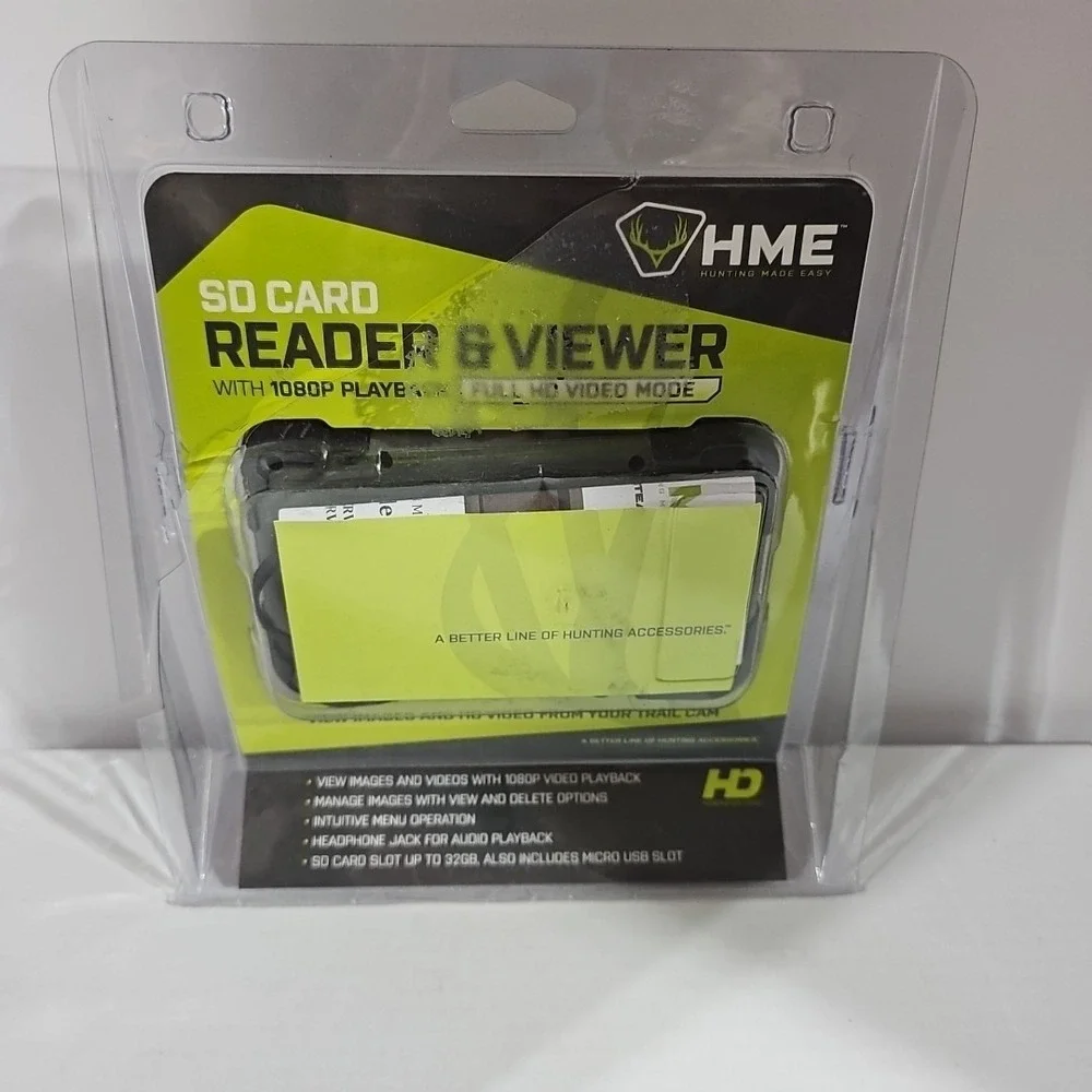 New Open Box HME SD Card Reader & Viewer W/1080P Playback Full HD Video Mode